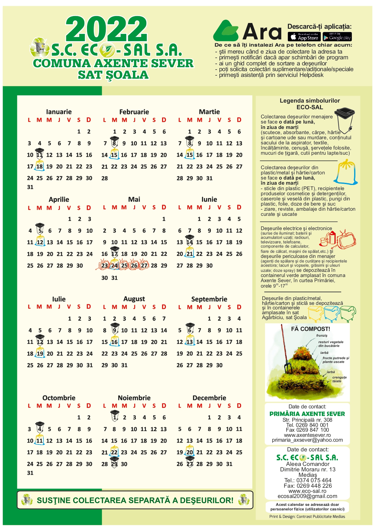 Calendar colectare Şoala