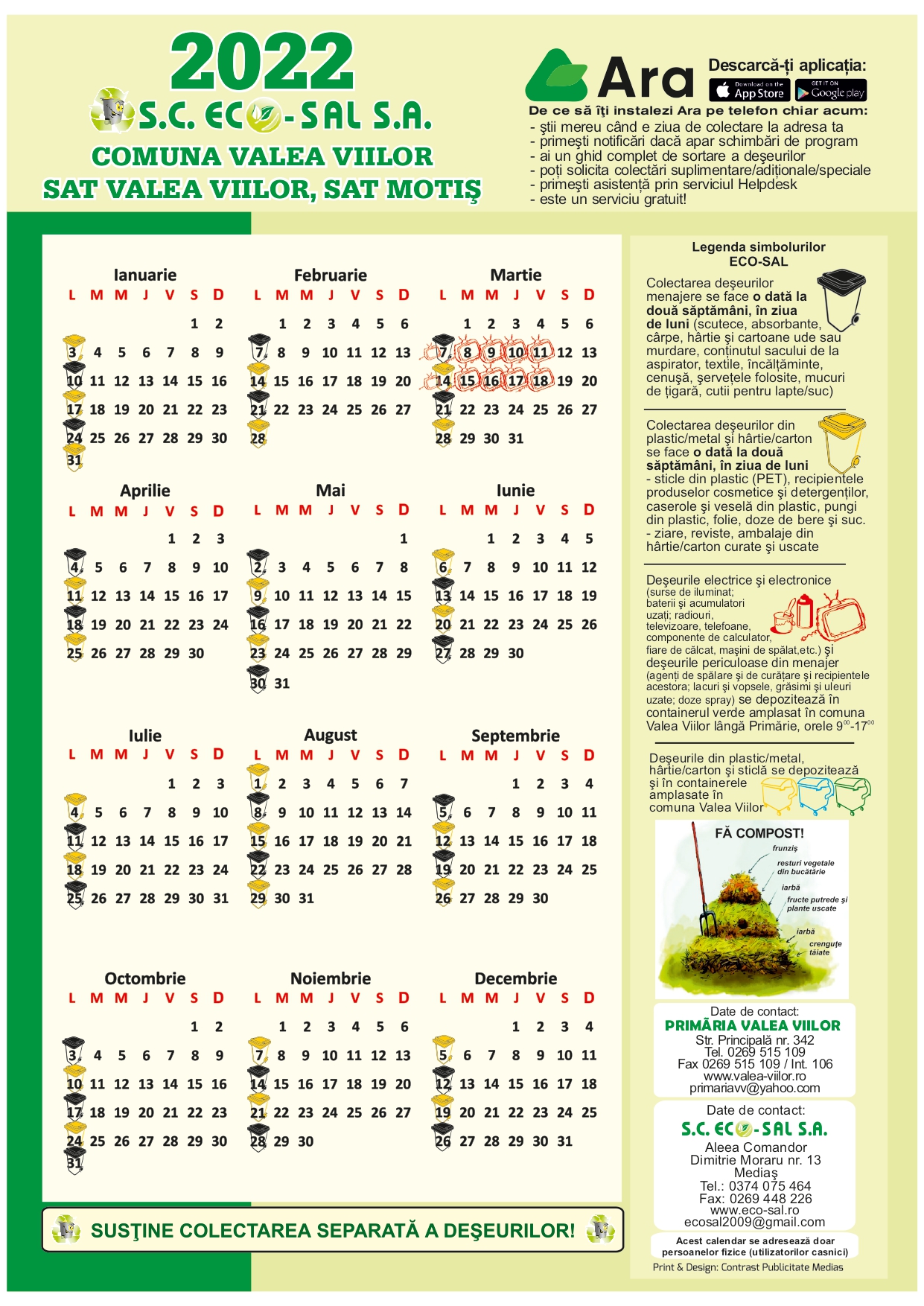 Calendar colectare Valea Viilor, Motiș
